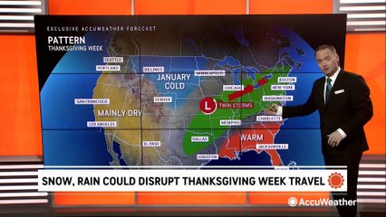 Wet weather could slow down your Thanksgiving travel