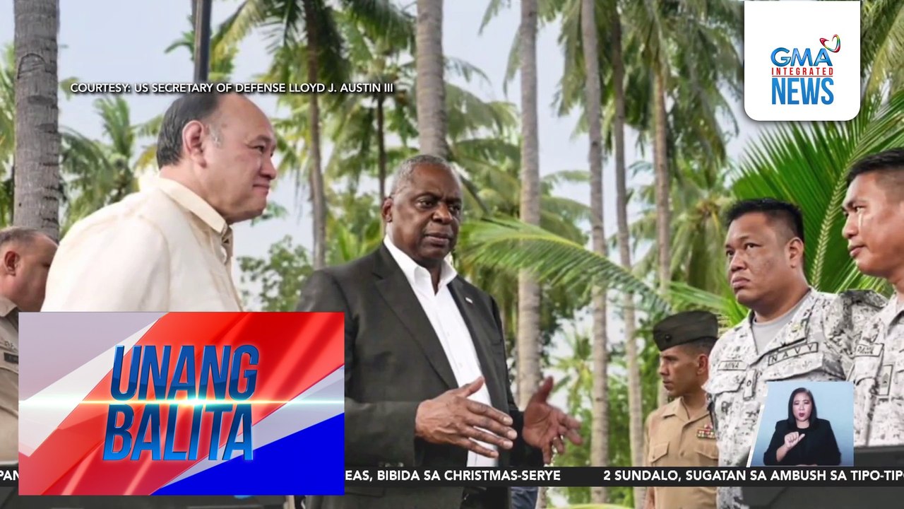 U.S. Defense Sec. Lloyd Austin III, bumisita sa command and control fusion center sa Palawan; pinasalamatan ang "US Task Force Ayungin" | Unang Balita