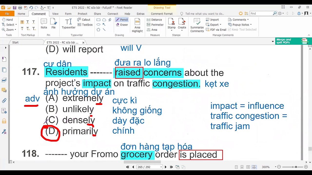 GIẢI ĐỀ ETS 2022 TEST 10 PART 5, PART 6