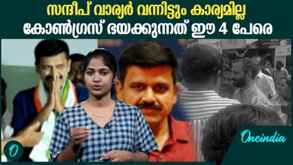 കോൺ​ഗ്രസിന് പാലക്കാട് വിനയാകുന്ന 4 പേർ | Sandeep Varier in Congress