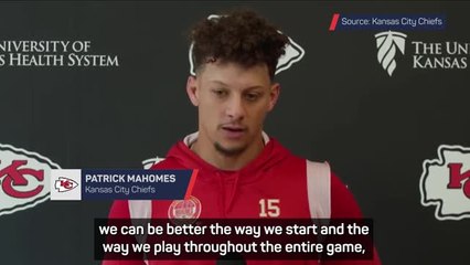 Chiefs 'can be better' offensively - Patrick Mahomes
