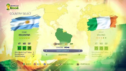 Argentina Versus Ireland (2014 FIFA World Cup Brazil)