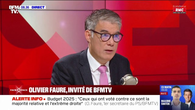 Budget: Je préfère largement faire payer les grandes entreprises, les grandes fortunes, que les Français , affirme Olivier Faure