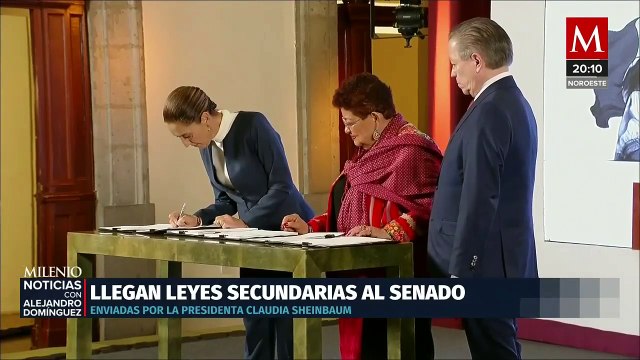 Claudia Sheinbaum firma leyes secundarias para la reforma del Poder Judicial