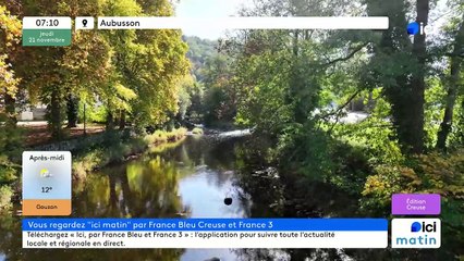 21/11/2024 - ICI Matin France Bleu Creuse en vidéo