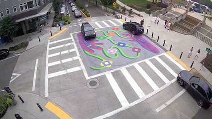 Un conducteur arrêté pour avoir fait des burn sur une fresque LGBTQ+