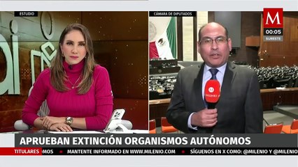 Reforma constitucional para extinguir siete organismos autónomos causa protestas en el Congreso