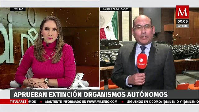 Reforma constitucional para extinguir siete organismos autónomos causa protestas en el Congreso