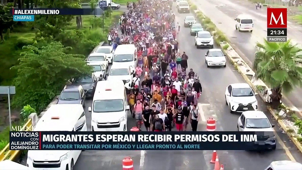 La última caravana migrante inicia su viaje desde Tapachula hacia Estados Unidos