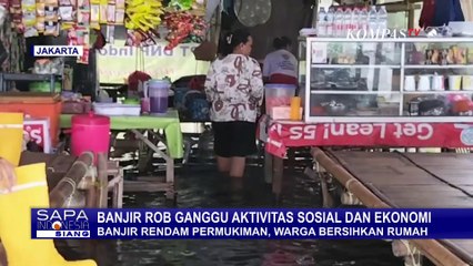 Lapak Terendam Banjir Rob, Omzet Pedagang Pantai Marunda Turun Drastis
