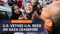 US vetoes UN Security Council resolution on Gaza ceasefire