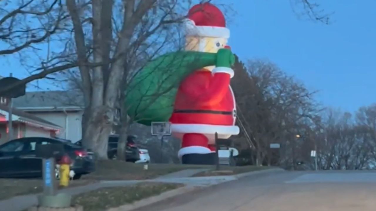Christmas Diaries: Larger-than-life Santa spreads holiday cheer that can be felt