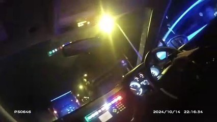 Drunk by any chance_ Driver runs from police