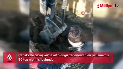Çanakkale'de inanılmaz son! Toprak altından birer birer çıkarıldı, kepçe ile taşındı
