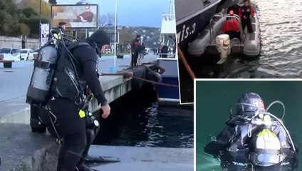 Sarıyer’de kaybolan 2 kişinin denize düştüğü anlar ortaya çıktı