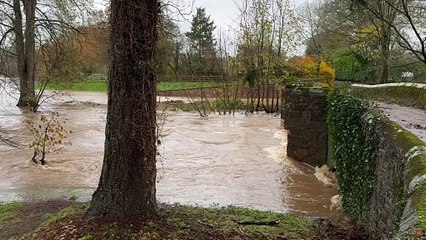 The river Yeo going under the bridge at Fordton, video Alan Quick IMG_8527