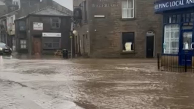 Heavy rain from Storm Bert causes flooding in Lancashire