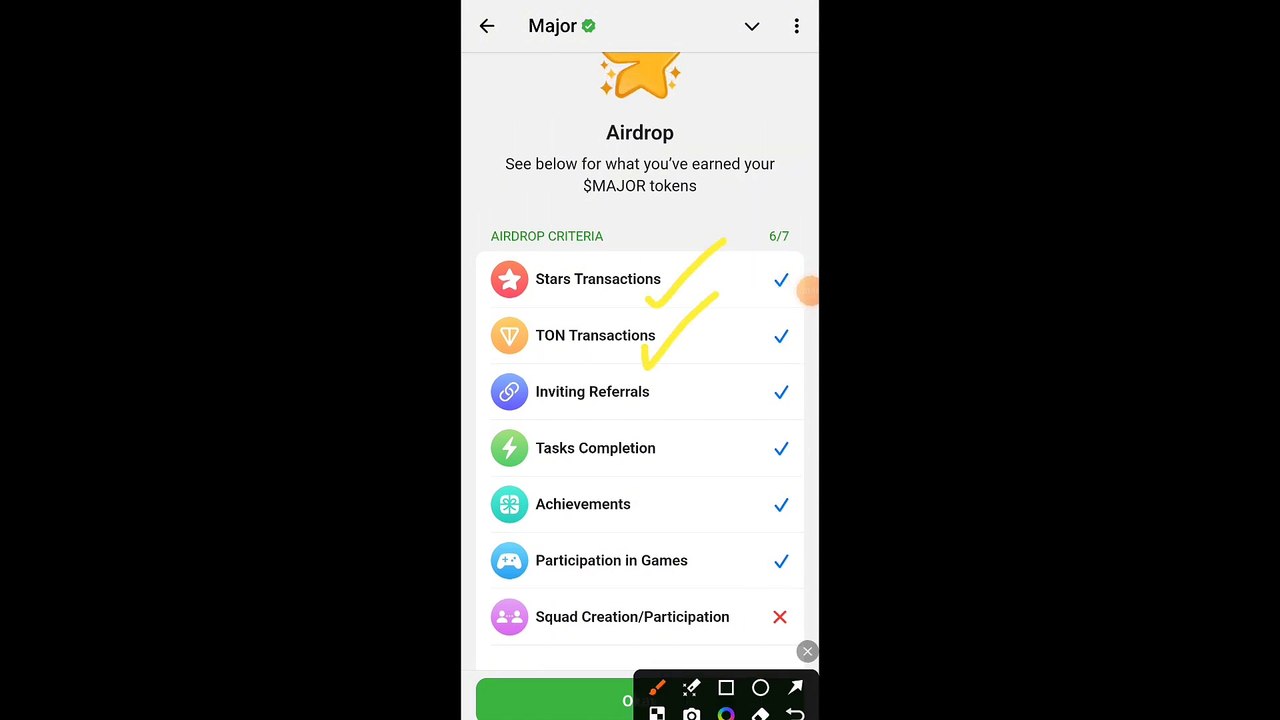 Unfortunately, your activity in the game was insufficient to receive the tokens. _ Major Airdrop