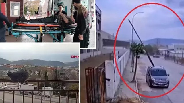 Bursa’da şiddetli lodos etkili oldu... 2 işçi, tadilat için çıktıkları çatıdan düştü