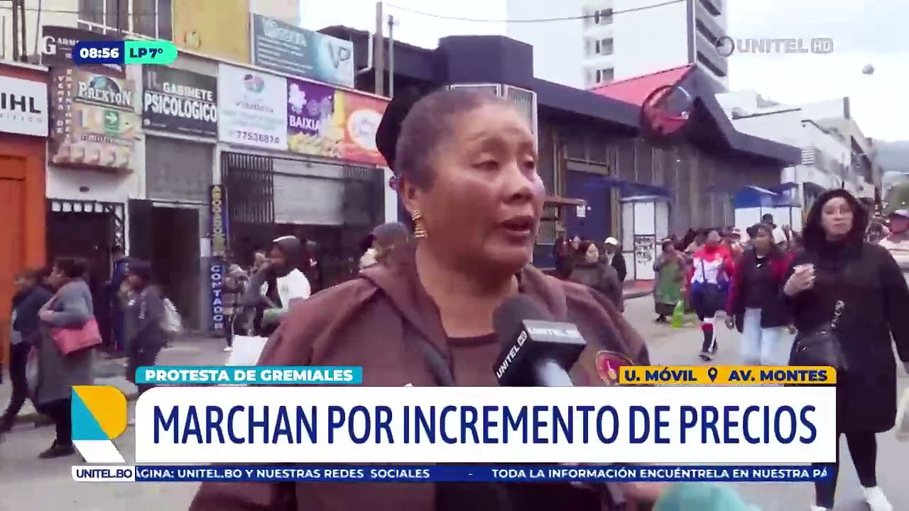 Sectores gremiales y vecinales se movilizan en La Paz contra la crisis y la falta de carburantes y dólares