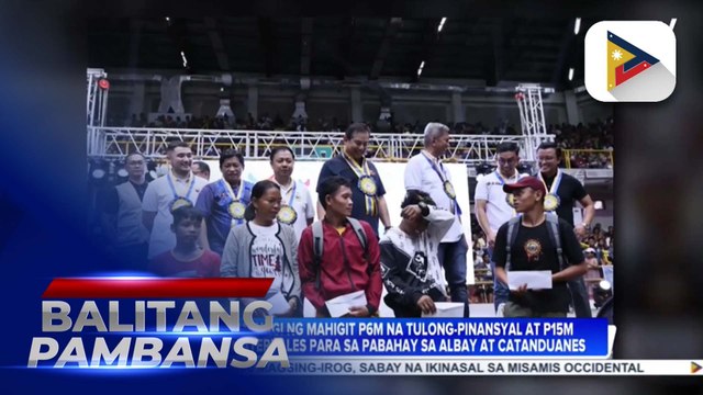 DHSUD, namahagi ng mahigit P6M na tulong-pinansyal at P15M halaga ng materyales para sa pabahay sa Albay at Catanduanes