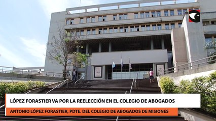 López Forastier va por la reelección en el Colegio de Abogados