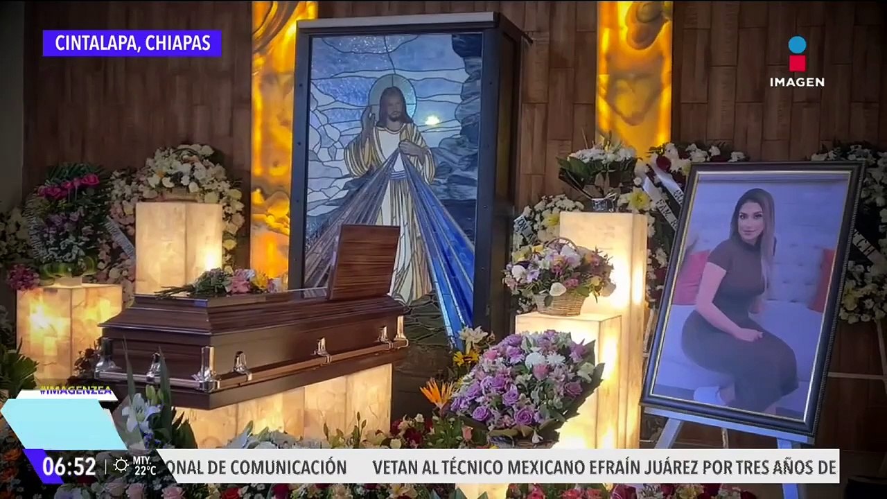 Despiden a Mónica Delgado, maquillista asesinada en Chiapas