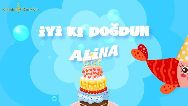 İyi ki Doğdun ALİNA - İsme Özel Kırmızı Balık Doğum Günü Şarkısı