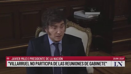 Milei marco distancia con su vicepresidenta: "Mi díálogo con Villarruel es solo institucional"