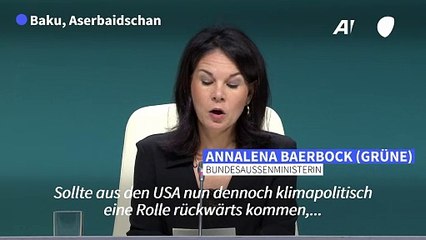 Baerbock zu Klima: Auf "America First" mit "Europe United" antworten