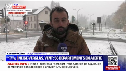 Les premières chutes de neige dans le Haut-Rhin