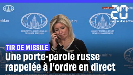Une porte-parole russe appelée en direct pour ne pas commenter un tir de missile en Ukraine