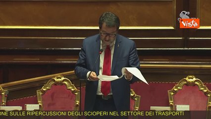 Salvini: Se scioperi violano le norme, interverr? per limitarne la fascia oraria