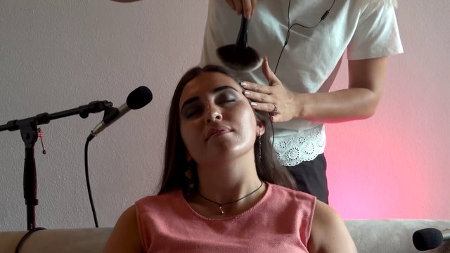 ❤️Ultimate ASMR FACE BRUSHING & HEAD MASSAGE❤️ SLEEP DEEP WITH The BEST Sounds ( No Talking) Whispers & Tongue Fluttering