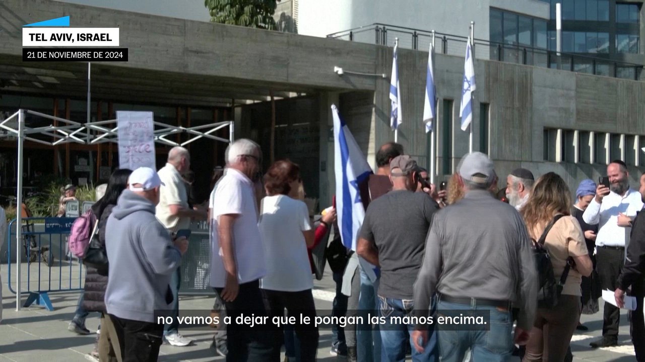 Palestinos e israelíes reaccionan a la orden de arresto contra Netanyahu