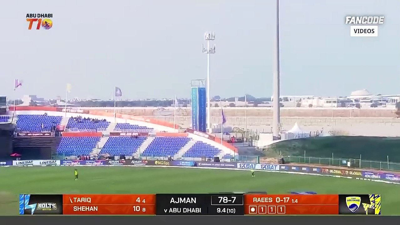 T10 league match 1 highlights Abu Dhabi Vs Ajman bolts | T10 league 2024 match 1