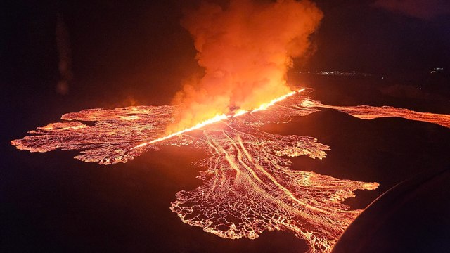 El volcán en la península de Reykjanes, en Islandia, entra en erupción por séptima vez este año
