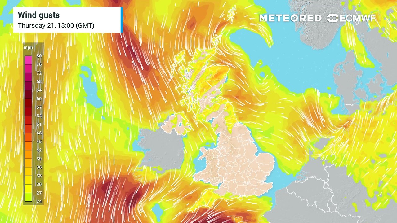 Turning windy over the weekend with strong winds and a threat of gales