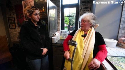 Lorna Lanford from Brick Kiln Street, Brierley Hill is upset due to constant flooding in her home after a sinkhole appeared in the street.