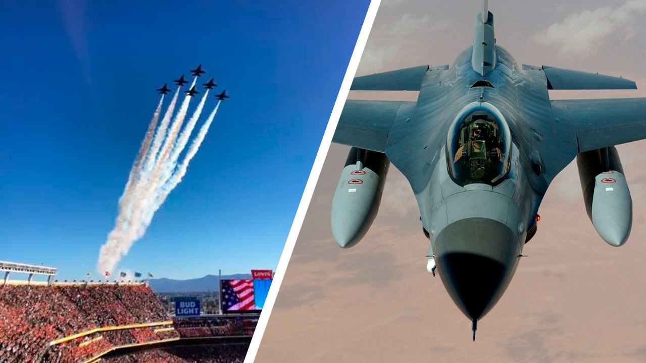 NFL: Así coordinan a los aviones caza al terminar la interpretación del himno nacional de Estados Unidos