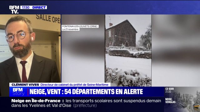 Neige en Seine-Maritime: Les enfants seront accueillis à l'école ce vendredi, indique le directeur de cabinet du préfet