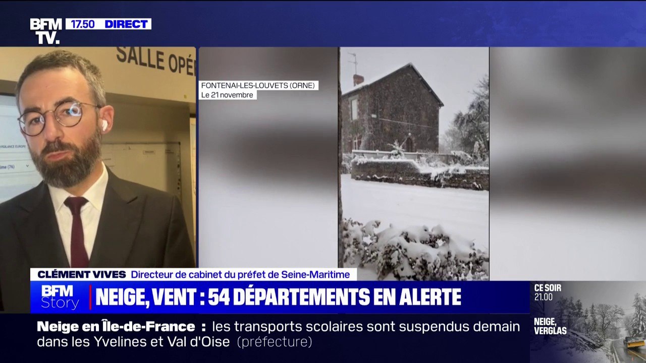 Neige en Seine-Maritime: "Les enfants seront accueillis" à l'école ce vendredi, indique le directeur de cabinet du préfet