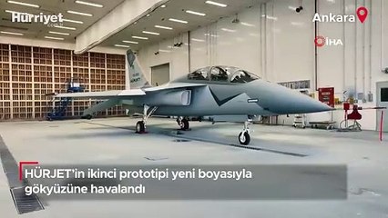 HÜRJET’in ikinci prototipi yeni boyasıyla gökyüzüne havalandı