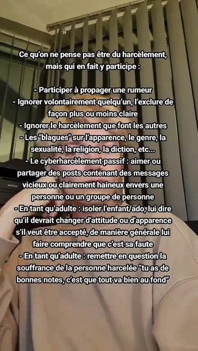 Harcèlement "invisible"