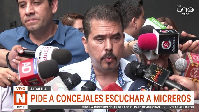 Alcaldía pide a concejales escuchar a micreros y que levanten el paro (unir con declaraciones del concejal Alberti)