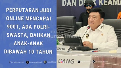 Budi Gunawan: Perputaran Judi Online Mencapai 900T, Bahkan Menyasar Anak-anak Dibawah 10 Tahun