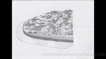 Pizzaville's Provolone Hawaiian Pizza Pencil Sketch Video (11-21-2024)