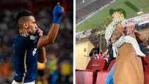 Familia de Radamel Falcao celebra su primer gol en regreso con Millonarios