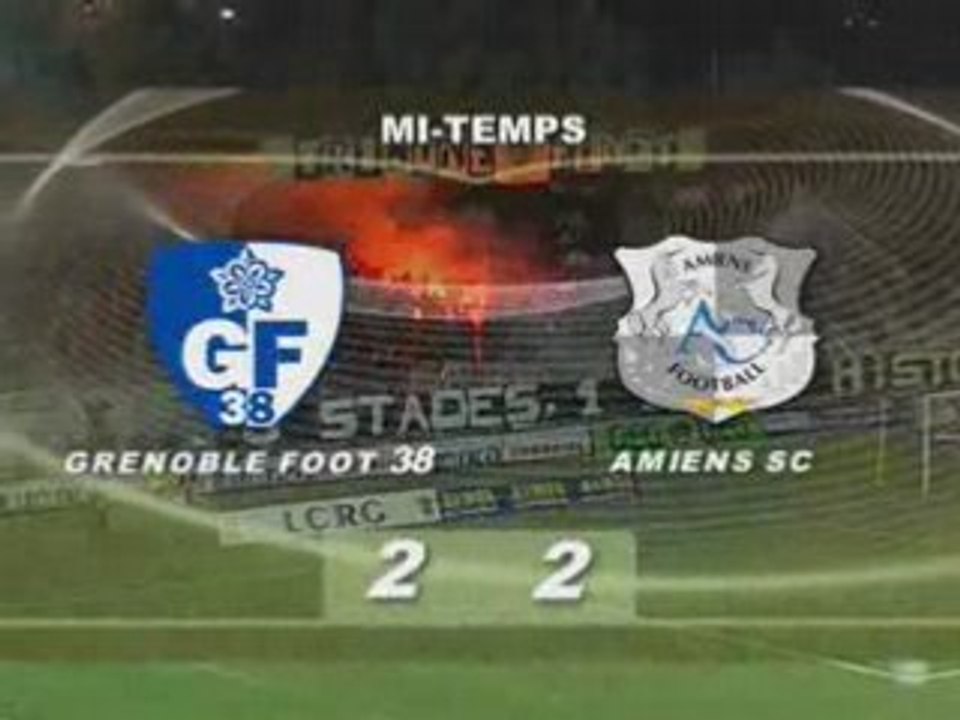 grenoble amiens 22ème journée saison 07/08