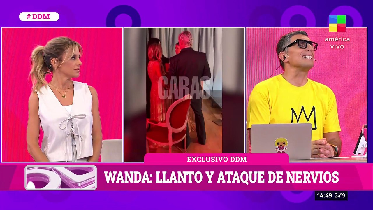 Mariana Fabbiani y su encuentro con Wanda Nara quebrada en llanto